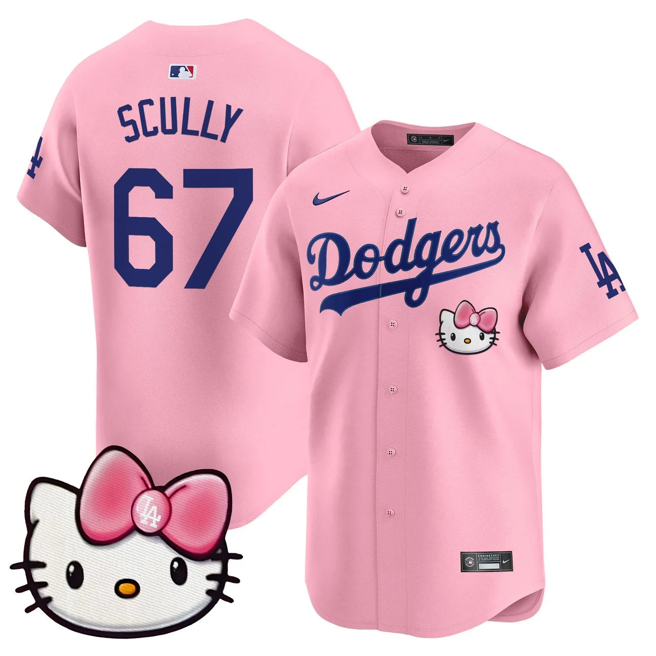 Unisex Dodgers Hello Kitty Vapor Premier Limited Jersey – All Stitched