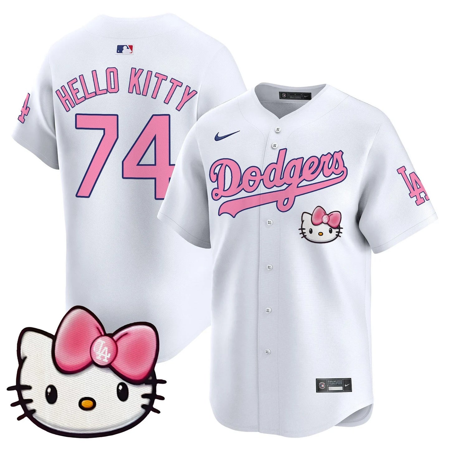 Unisex Dodgers Hello Kitty Vapor Premier Limited Jersey – All Stitched