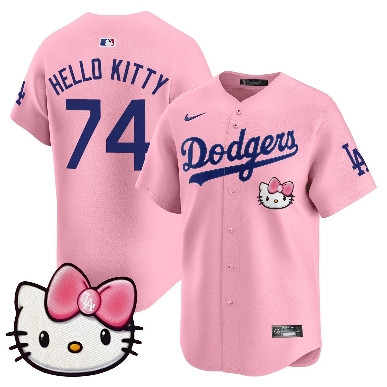 Unisex Dodgers Hello Kitty Vapor Premier Limited Jersey – All Stitched