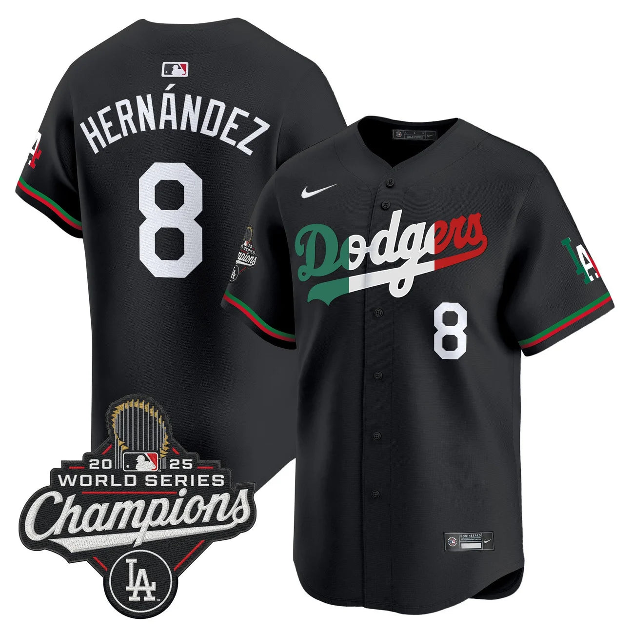 Men's Dodgers Mexico 2025 World Series Champions Vapor Premier Limited Jersey  - All Stitched