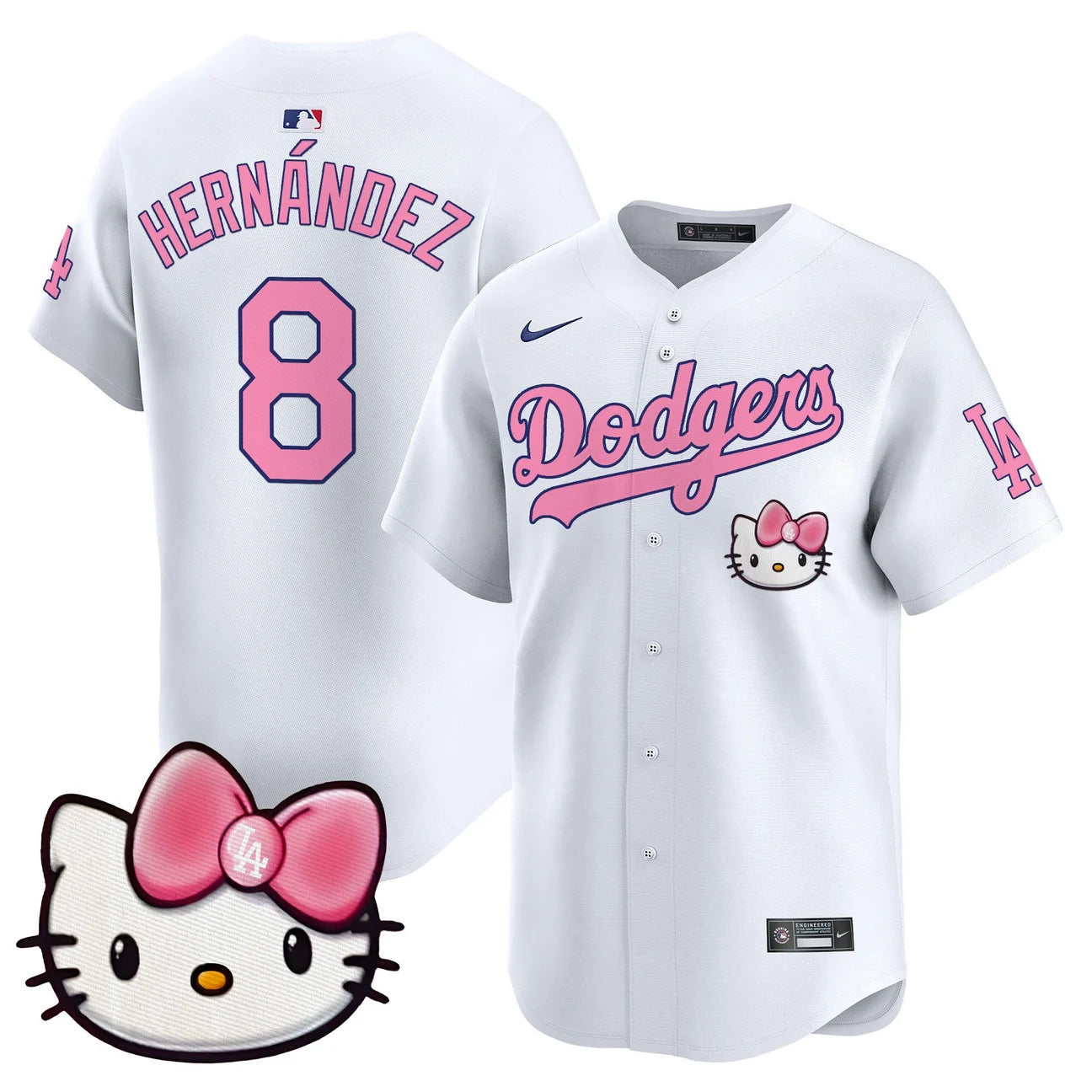 Unisex Dodgers Hello Kitty Vapor Premier Limited Jersey – All Stitched