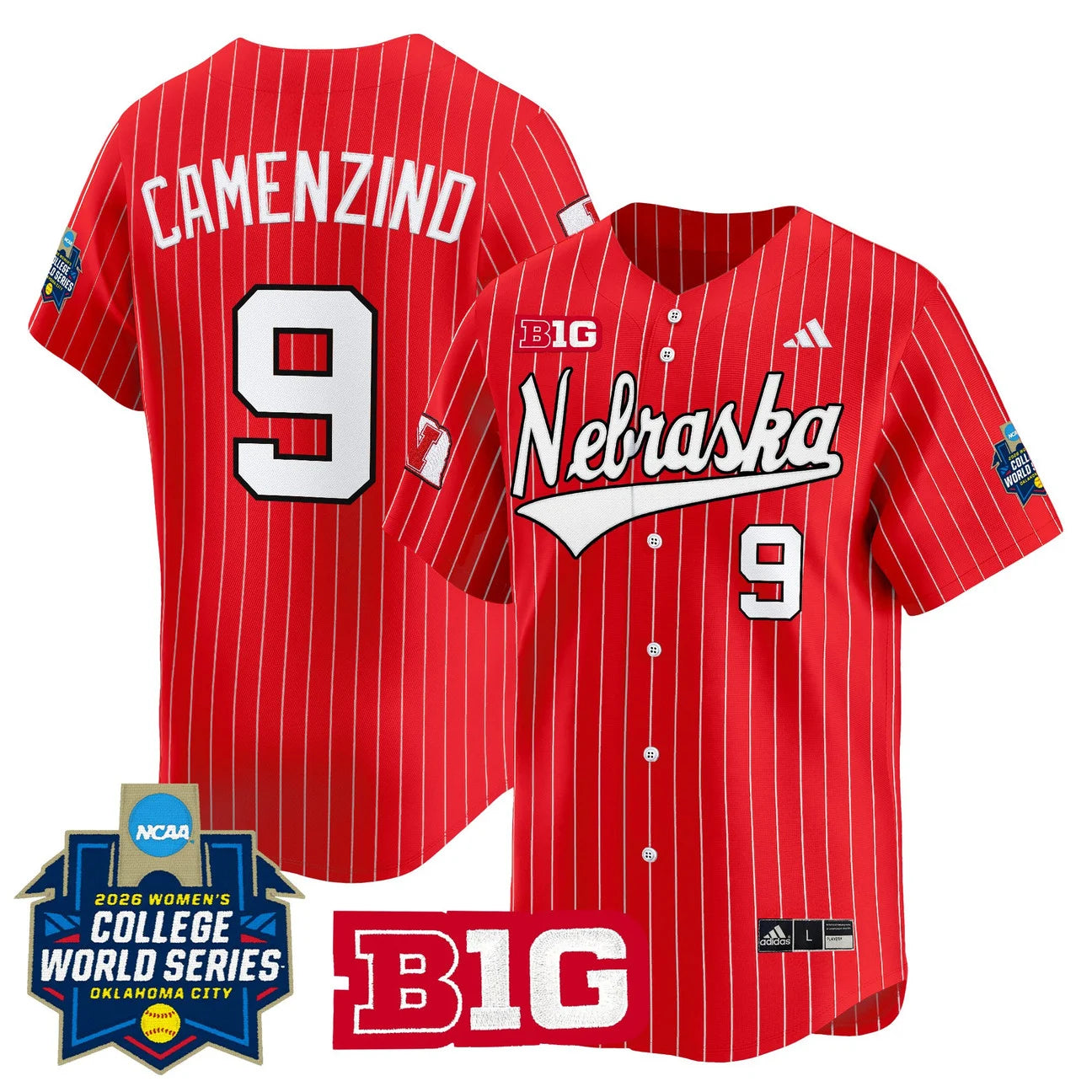 Men's Size - Nebraska Cornhuskers Softball 2026 World Series (WCWS) Vapor Premier Limited Jersey - All Stitched