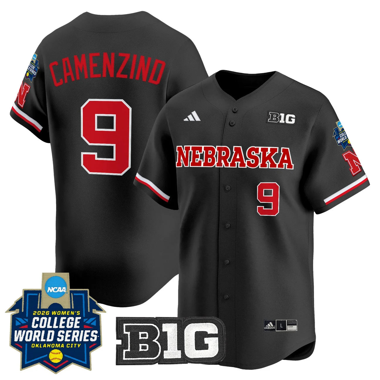 Men's Size - Nebraska Cornhuskers Softball 2026 World Series (WCWS) Vapor Premier Limited Jersey - All Stitched