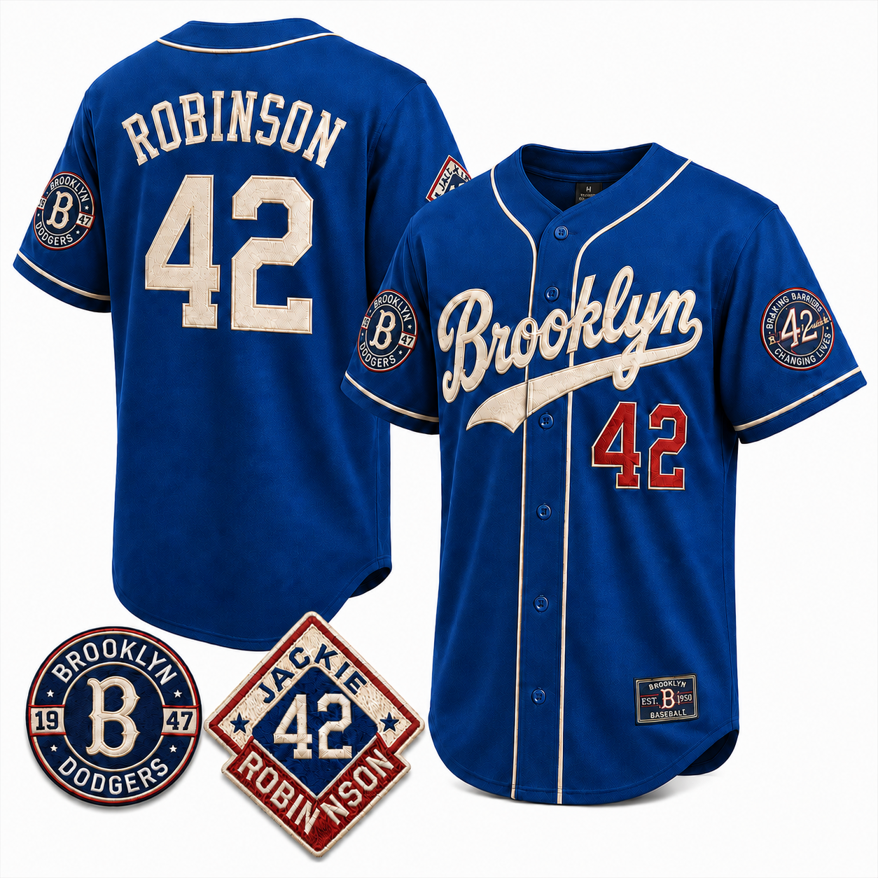 42 Jackie Robinson Legacy Heritage Baseball Jersey - All Stitched