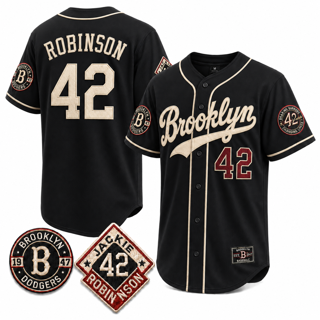 42 Jackie Robinson Legacy Heritage Baseball Jersey - All Stitched