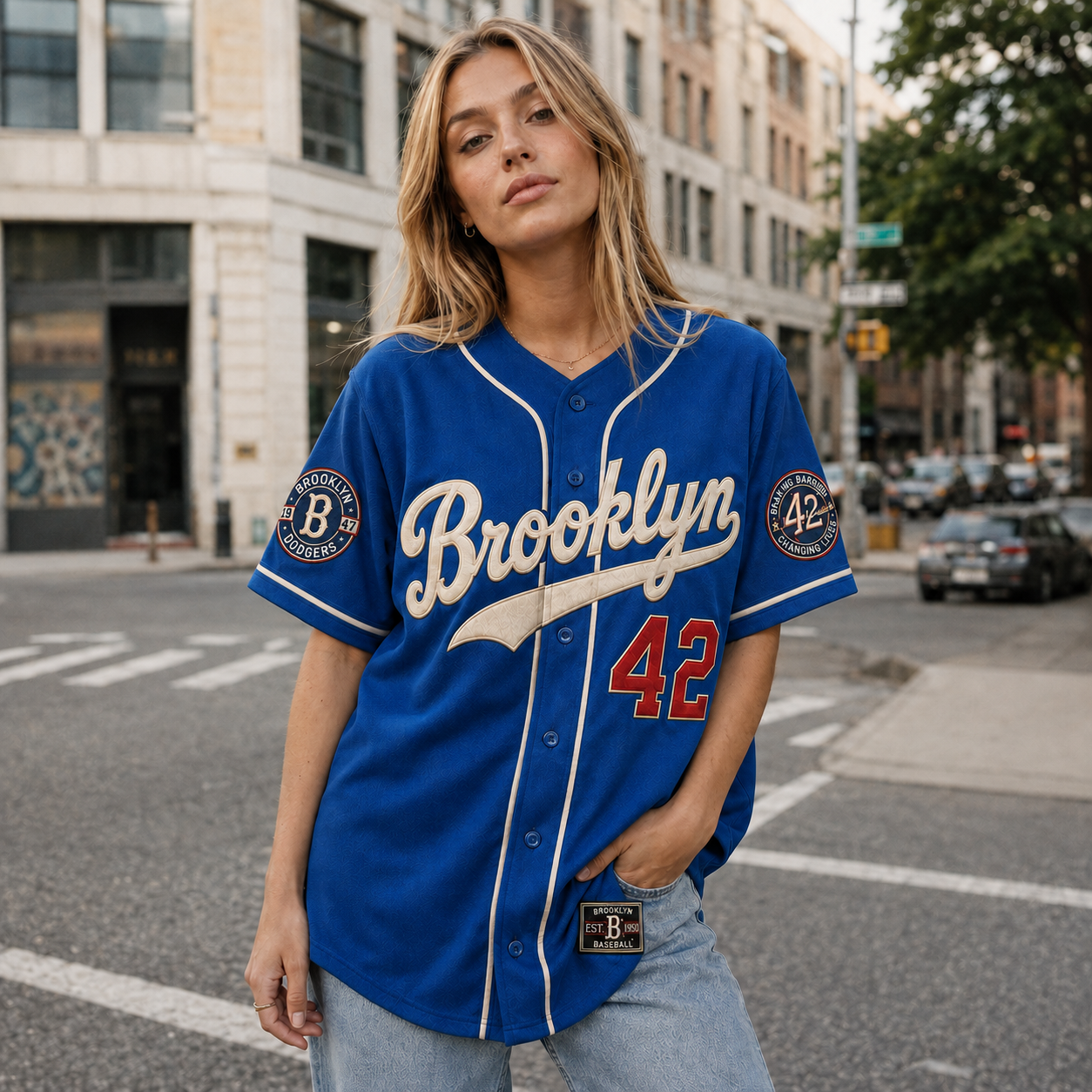 42 Jackie Robinson Legacy Heritage Baseball Jersey - All Stitched