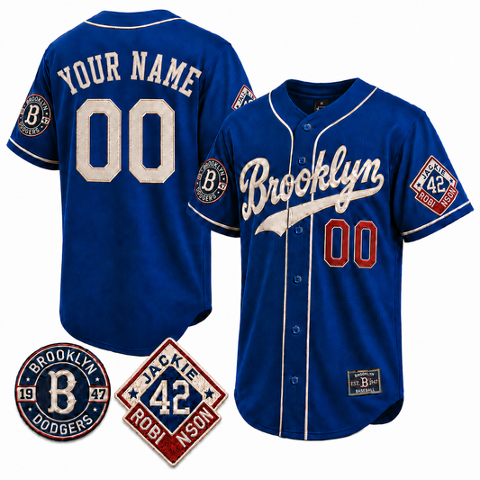 Brooklyn Heritage Custom Baseball Jersey - All Stitched