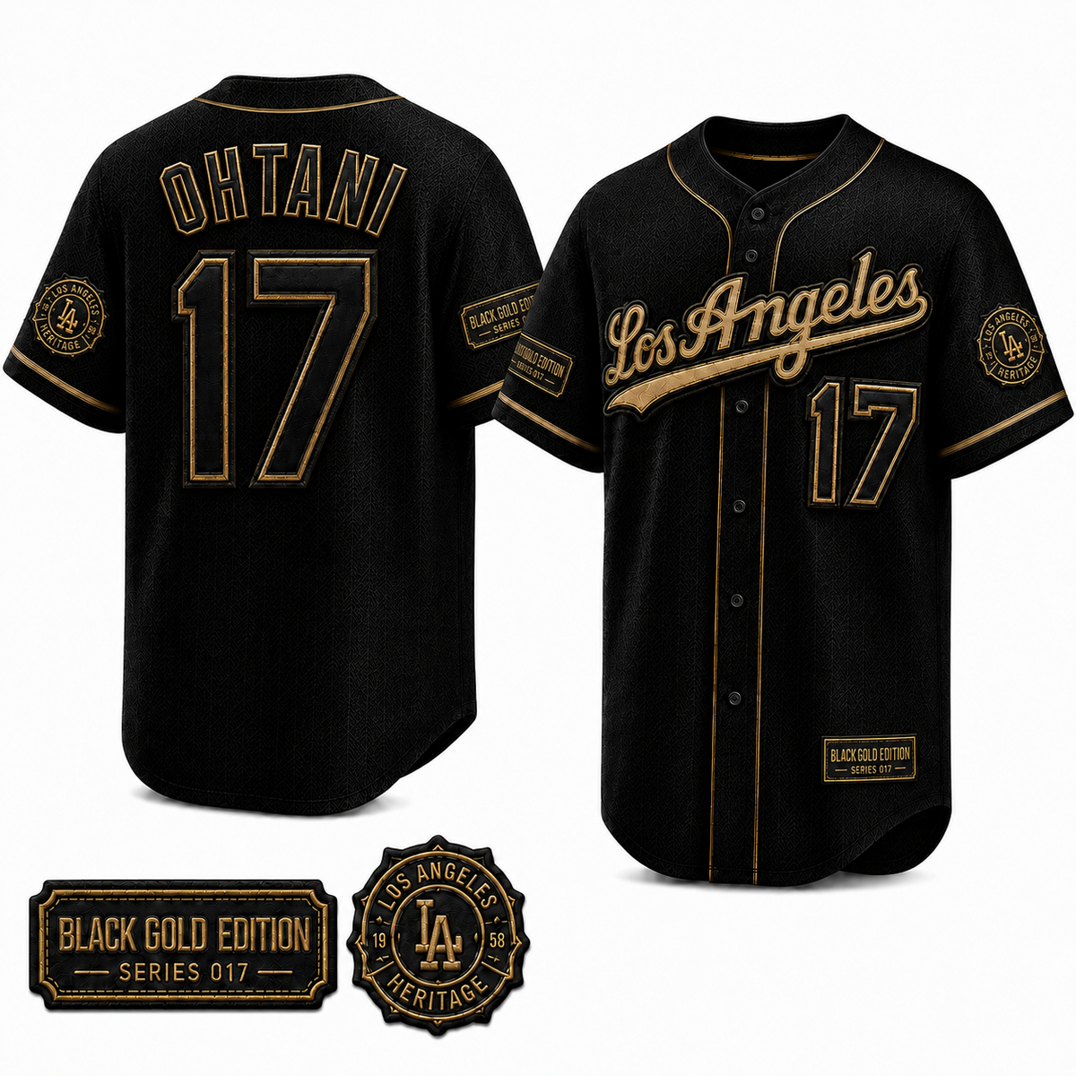Ohtani Signature Black Series Premium Jersey – All Stitched
