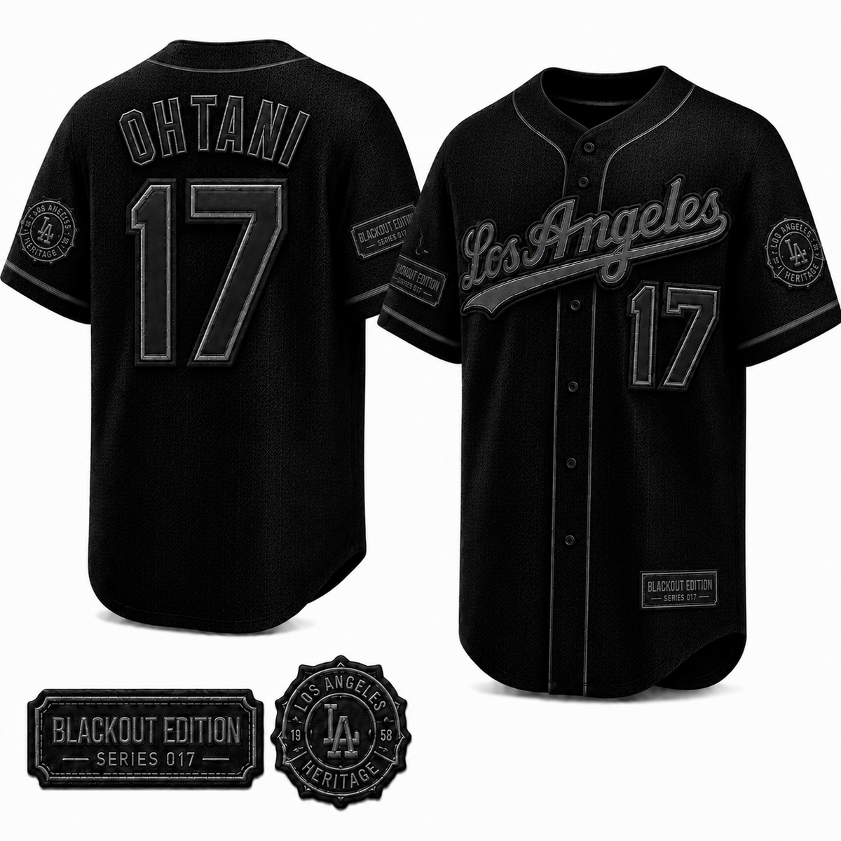 Ohtani Signature Black Series Premium Jersey – All Stitched