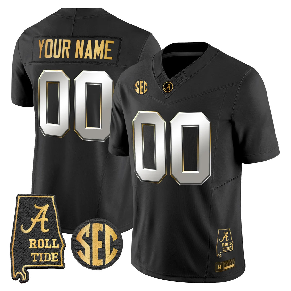 Alabama Crimson Tide 2026 Gold Custom Jersey