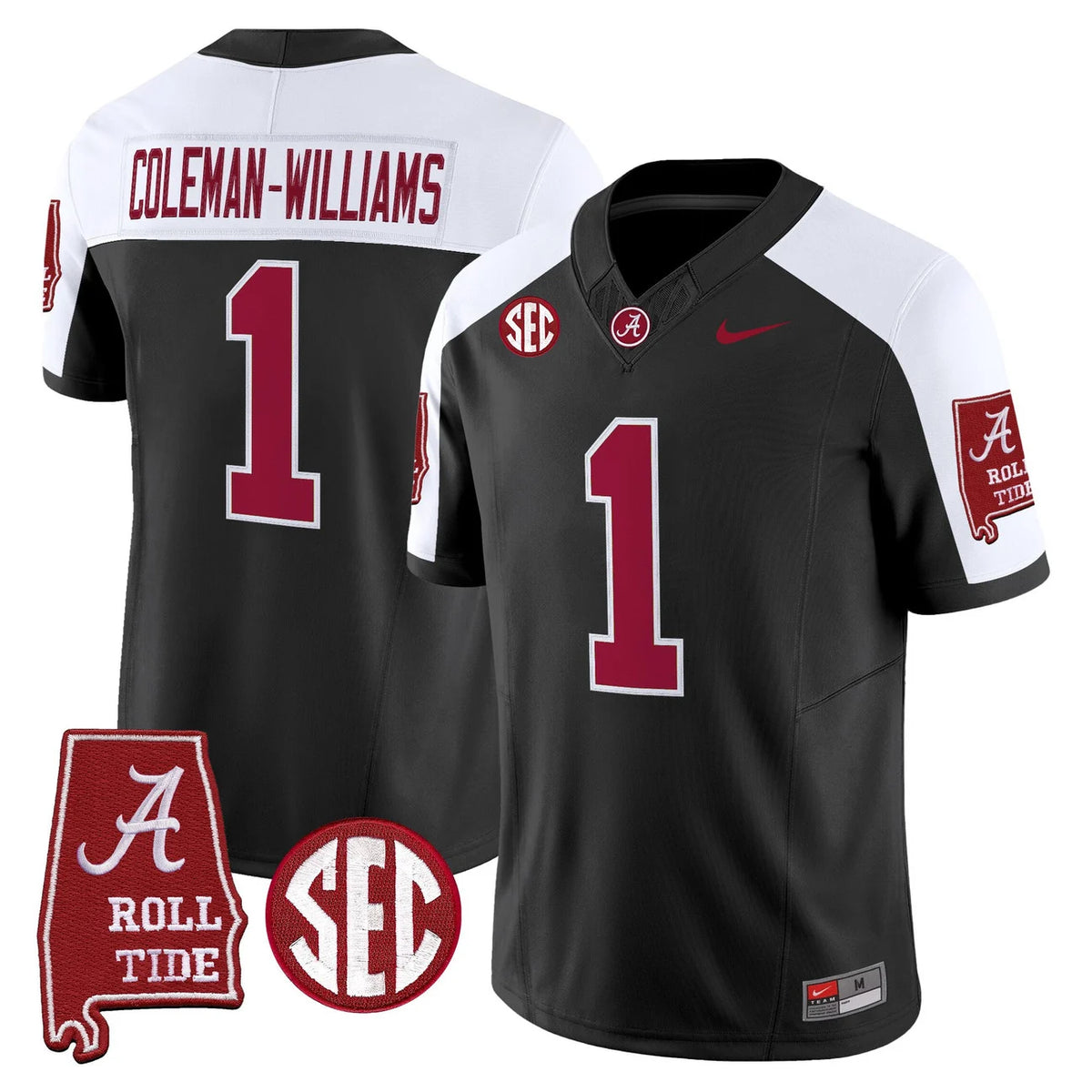 Men's Alabama Crimson Tide 2026 Vapor Limited Jersey - Alabama Map - All Stitched