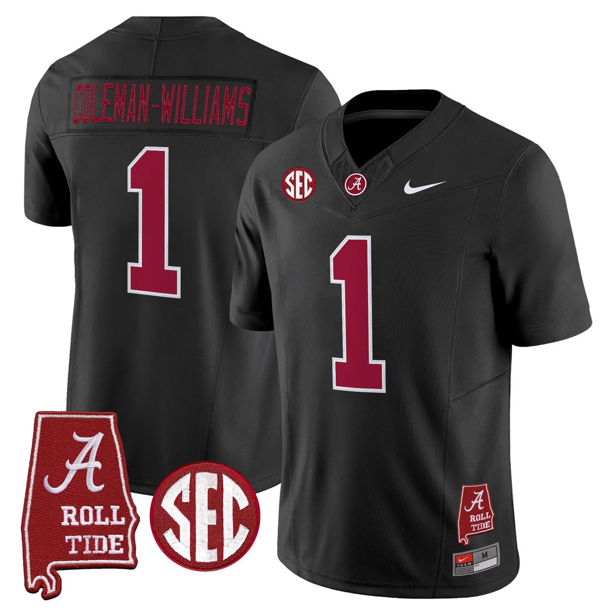 Men's Alabama Crimson Tide 2026 Vapor Limited Jersey - Alabama Map - All Stitched