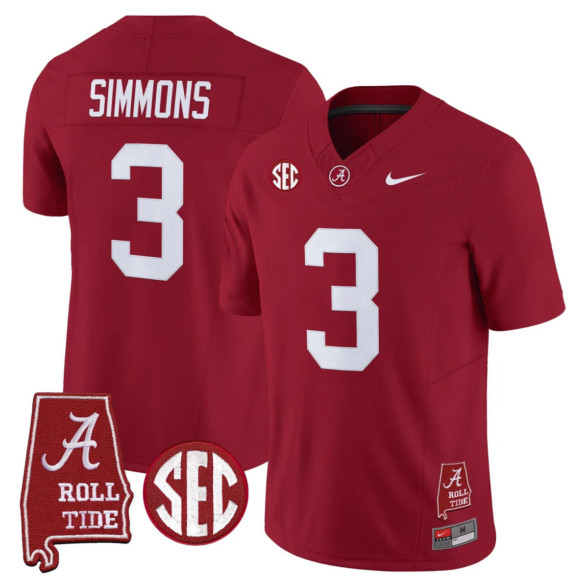 Men's Alabama Crimson Tide 2026 Vapor Limited Jersey - Alabama Map - All Stitched