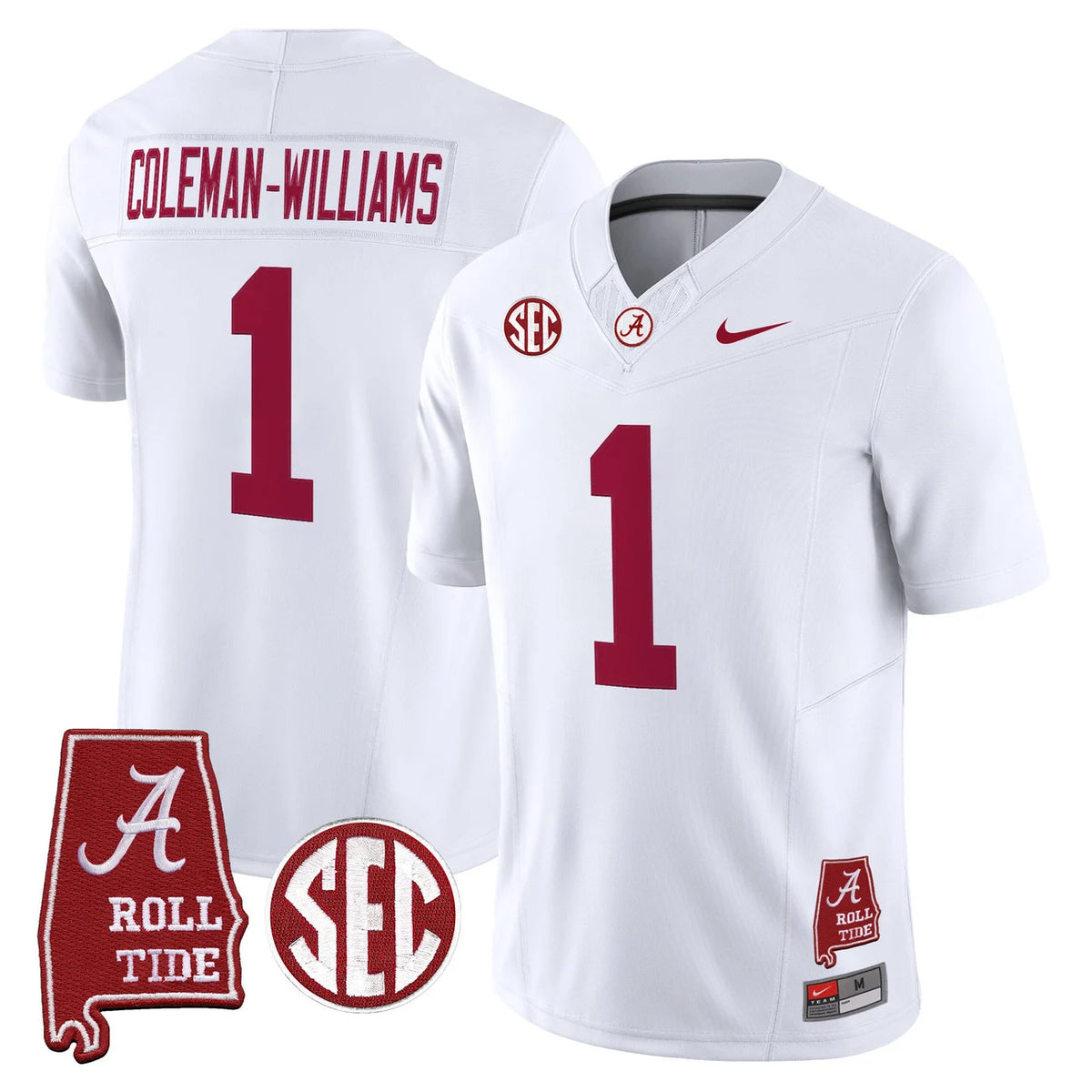 Men's Alabama Crimson Tide 2026 Vapor Limited Jersey - Alabama Map - All Stitched