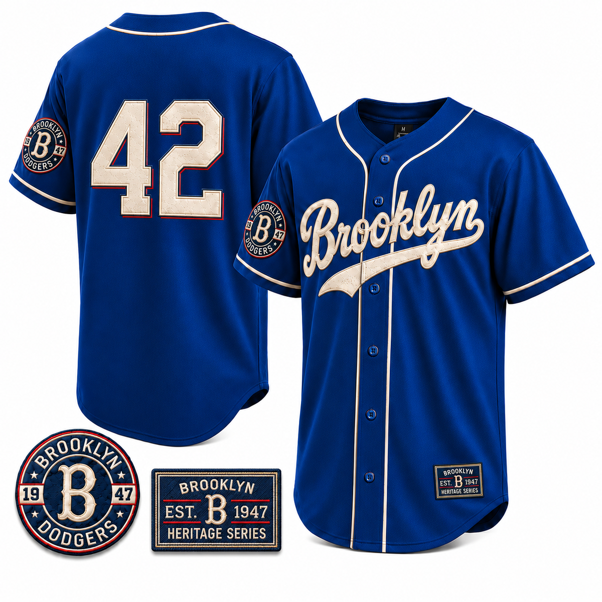 Brooklyn 1947 Legacy Collection – Heritage Baseball Jersey - All Stitched