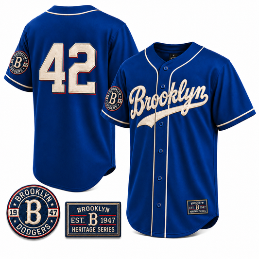 Brooklyn 1947 Legacy Collection – Heritage Baseball Jersey - All Stitched
