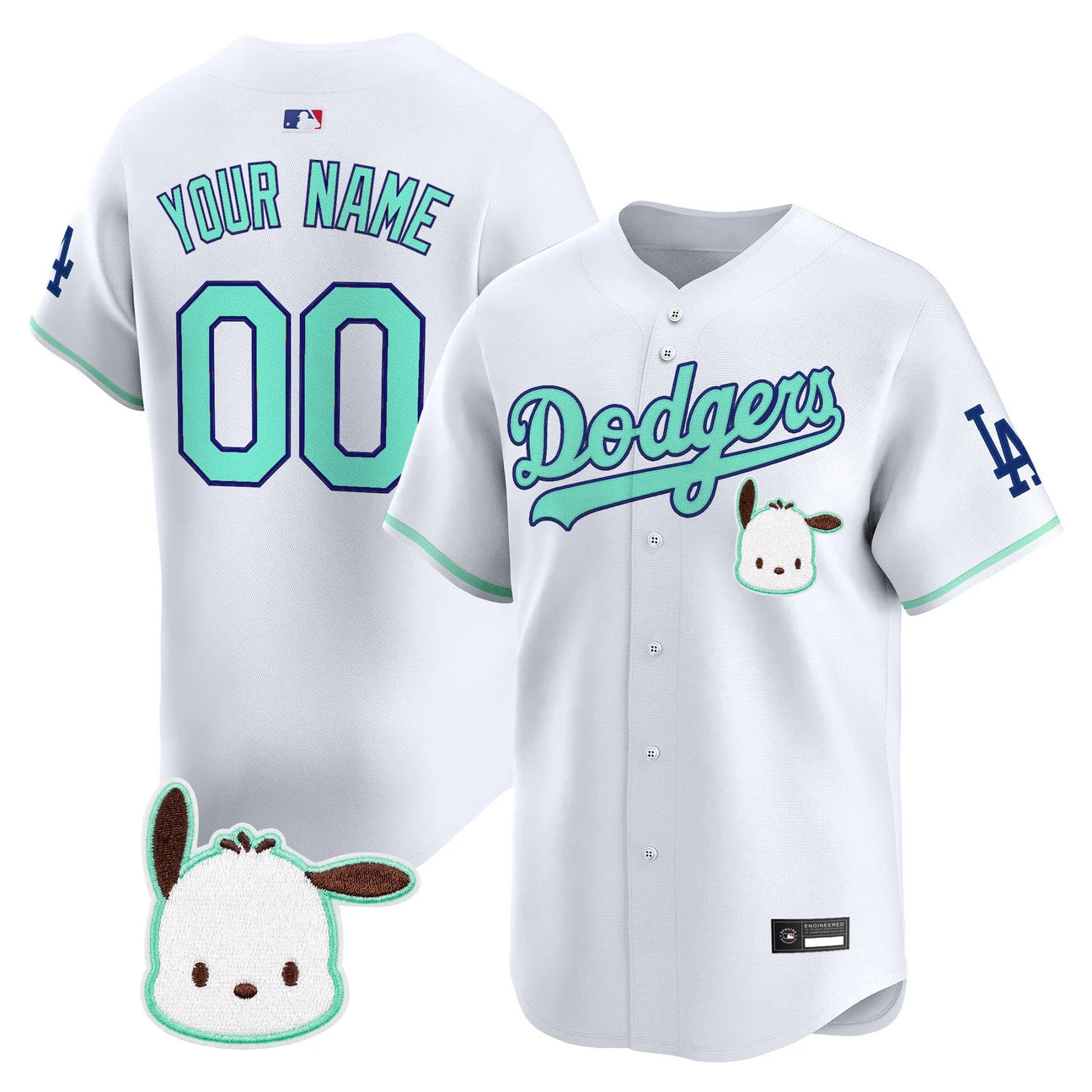 Los Angeles Dodgers x Sanrio Friends Vapor Premier Limited Custom Jersey - All Stitched