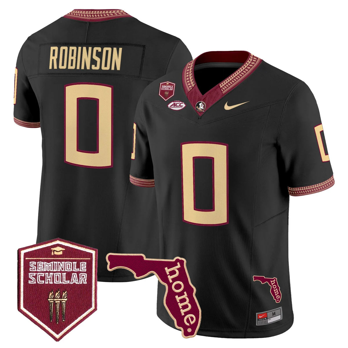 Men's Florida State Seminoles 2026 Seminole Scholar Patch Vapor Limited Jersey - All Stitched