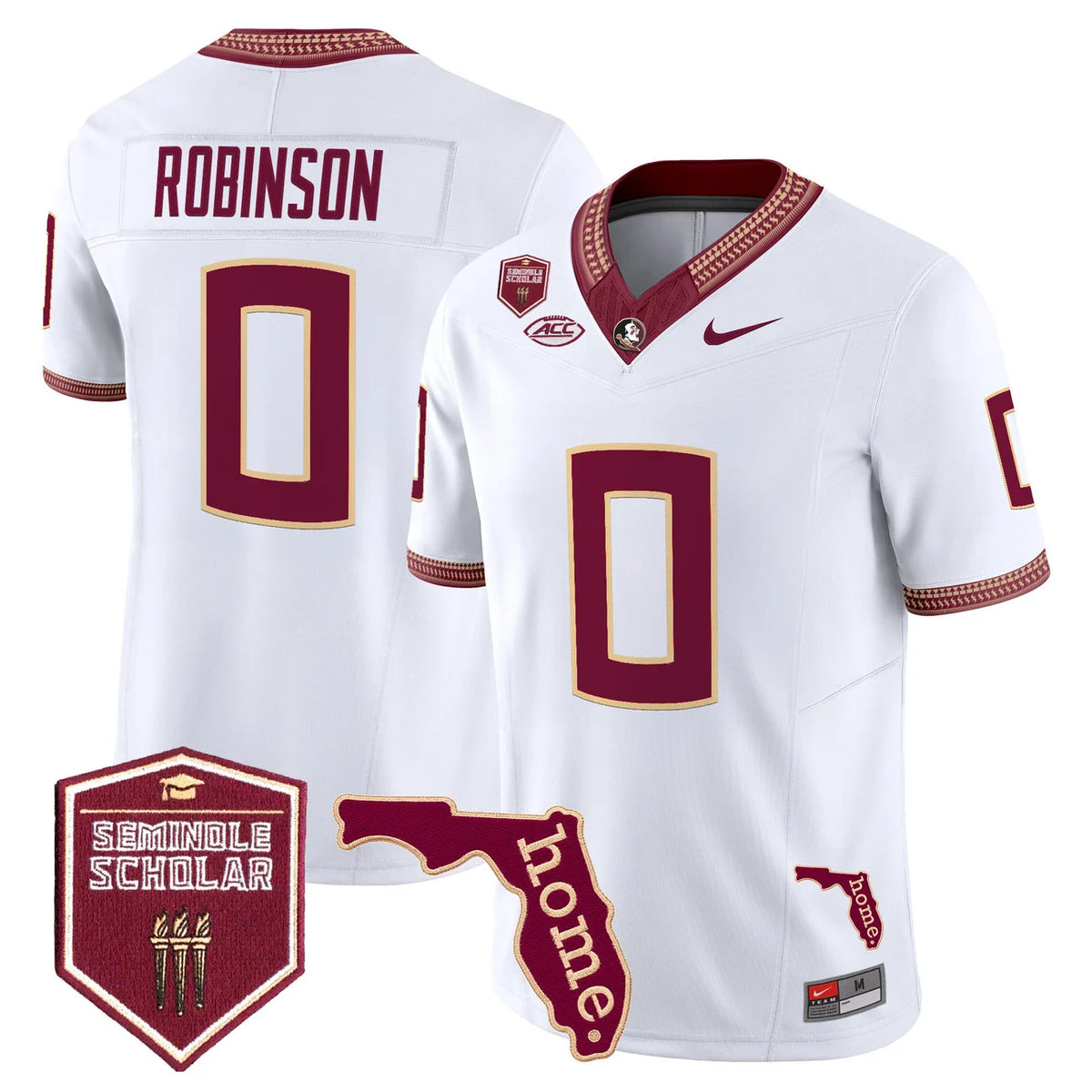 Men's Florida State Seminoles 2026 Seminole Scholar Patch Vapor Limited Jersey - All Stitched
