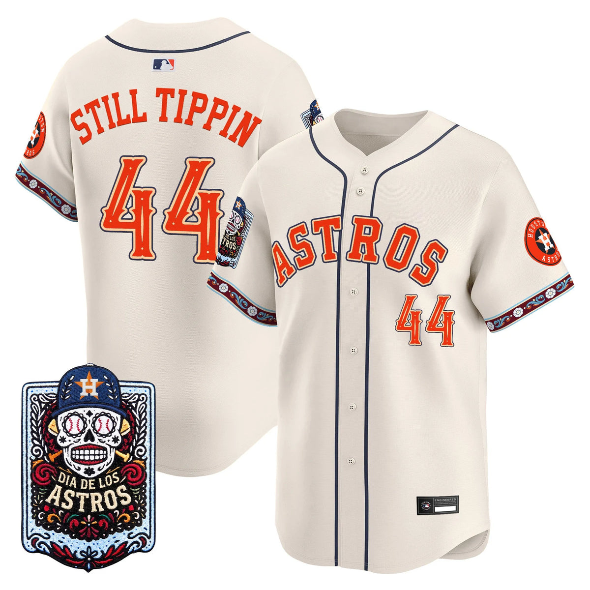 Men's Houston Astros Día de los Muertos Vapor Premier Limited Jersey - Stitched