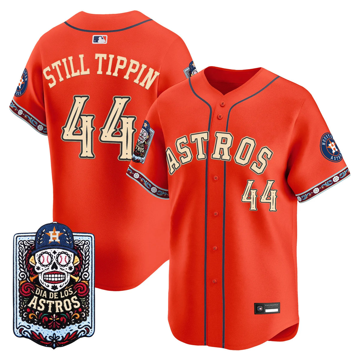 Men's Houston Astros Día de los Muertos Vapor Premier Limited Jersey - Stitched