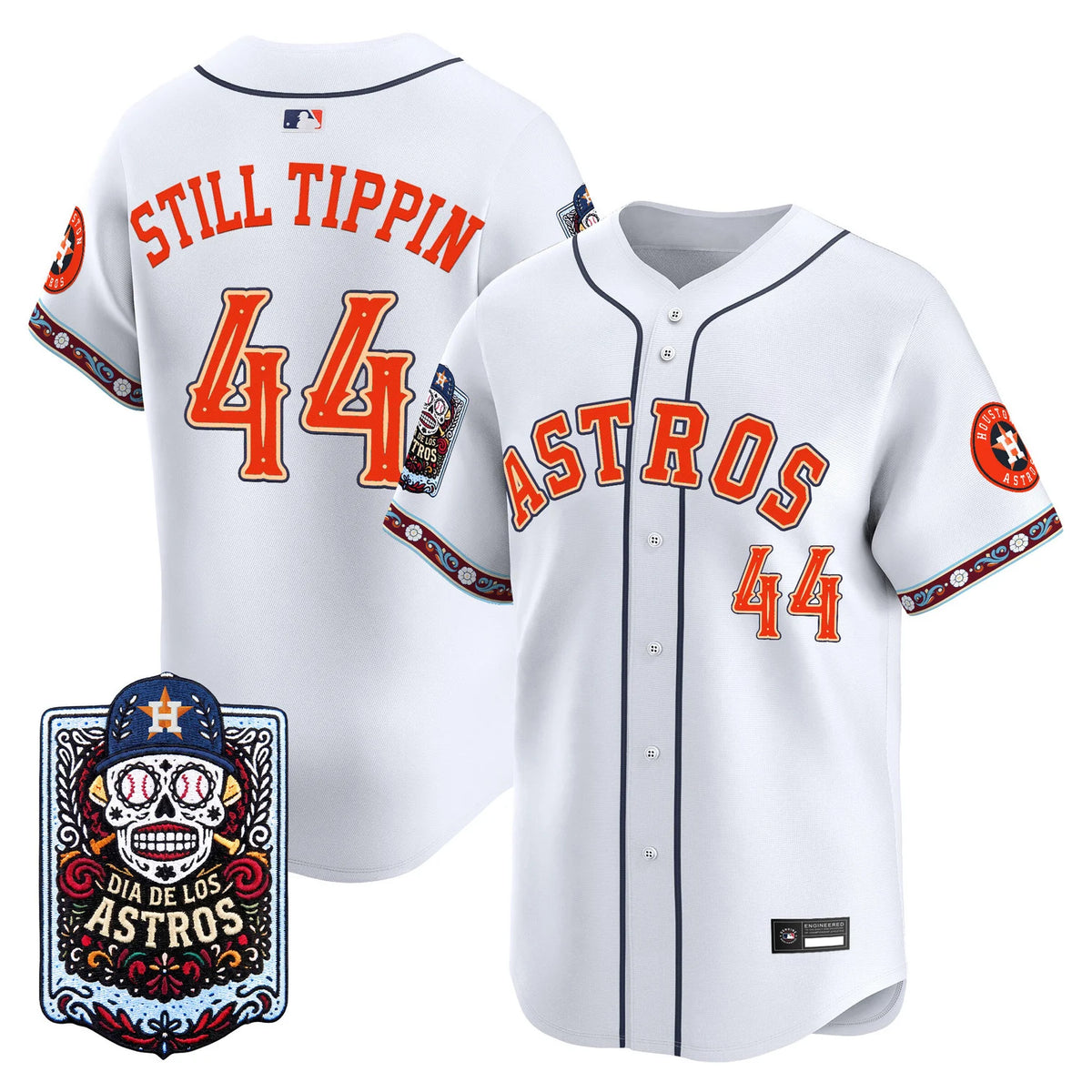 Men's Houston Astros Día de los Muertos Vapor Limited Jersey - Stitched