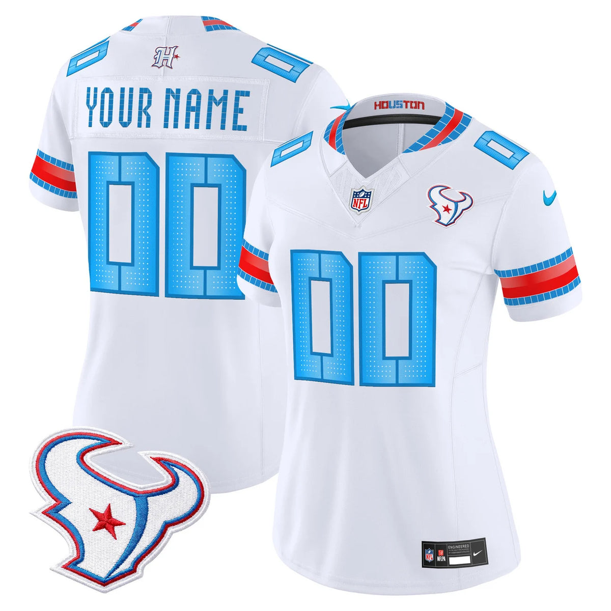 Women's Houston Texans 2026 "Rivalries" Custom Jersey - All Stitched
