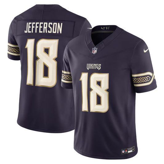 Justin Jefferson Minnesota Vikings 2026 Rivalries Stitched Limited Jersey