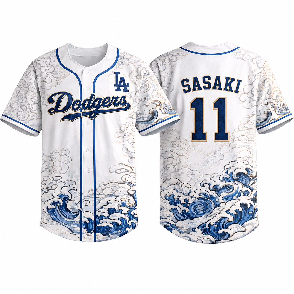 Los Angeles Wave Heritage Baseball Jersey