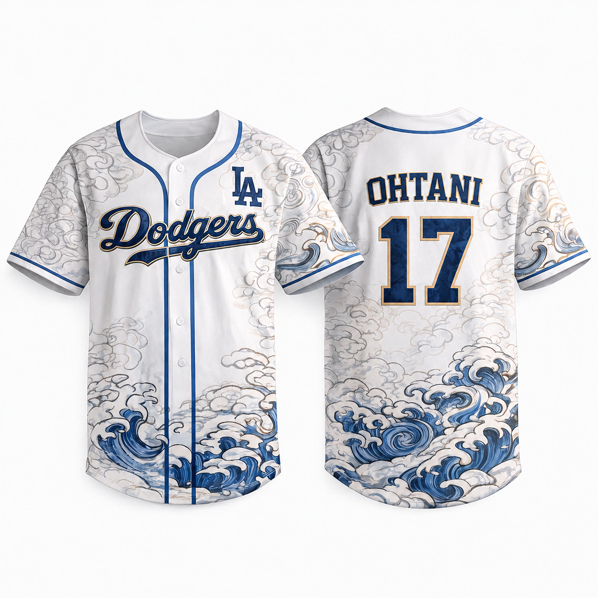 Men's Los Angeles Wave Heritage Baseball Jersey - All Stitched