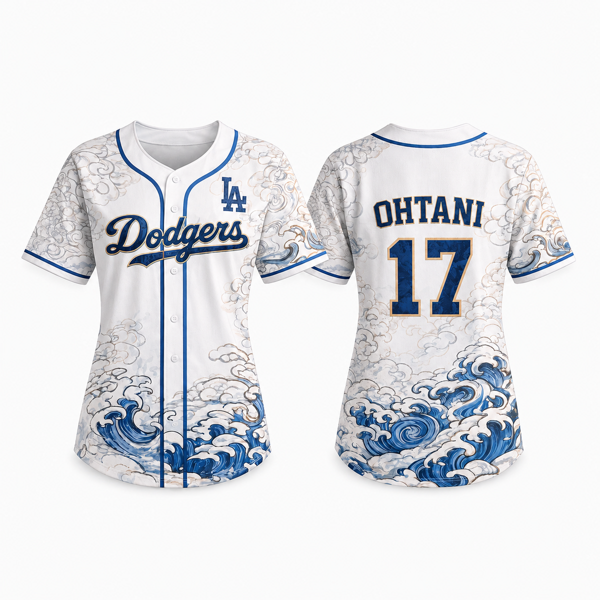 Women's Los Angeles Wave Heritage Baseball Jersey - All Stitched
