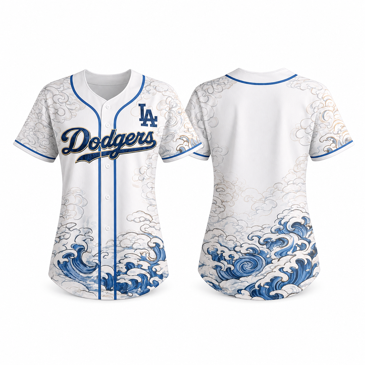 Los Angeles Wave Heritage Baseball Jersey - All Stitched