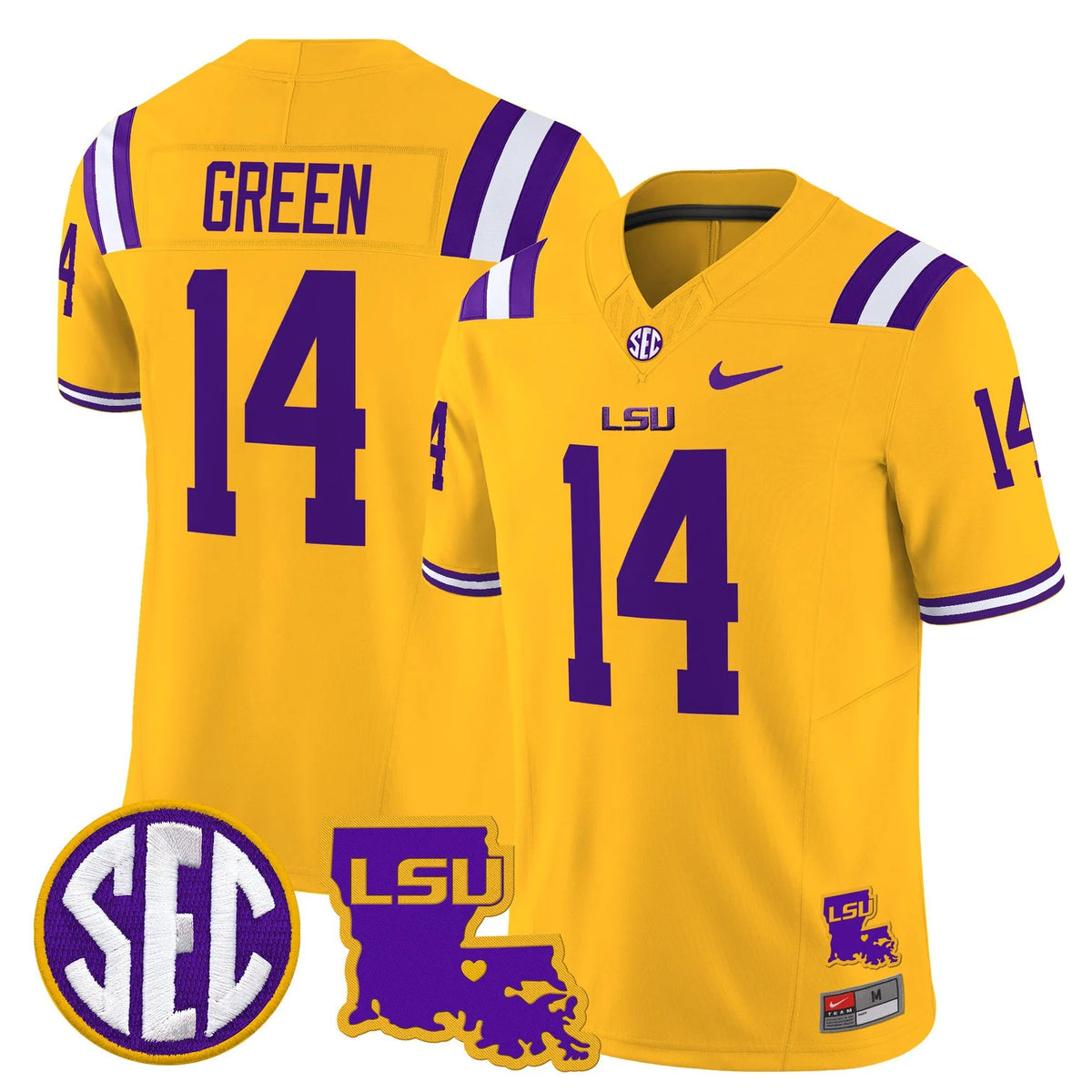 Men's LSU Tigers 2026 Louisiana Patch Vapor Limited Jersey - All Stitched