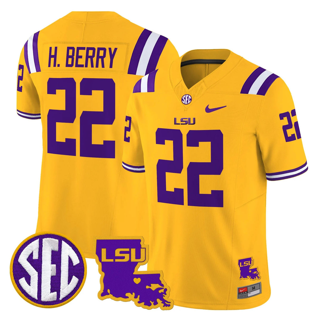 Men's LSU Tigers 2026 Louisiana Patch Vapor Limited Jersey - All Stitched