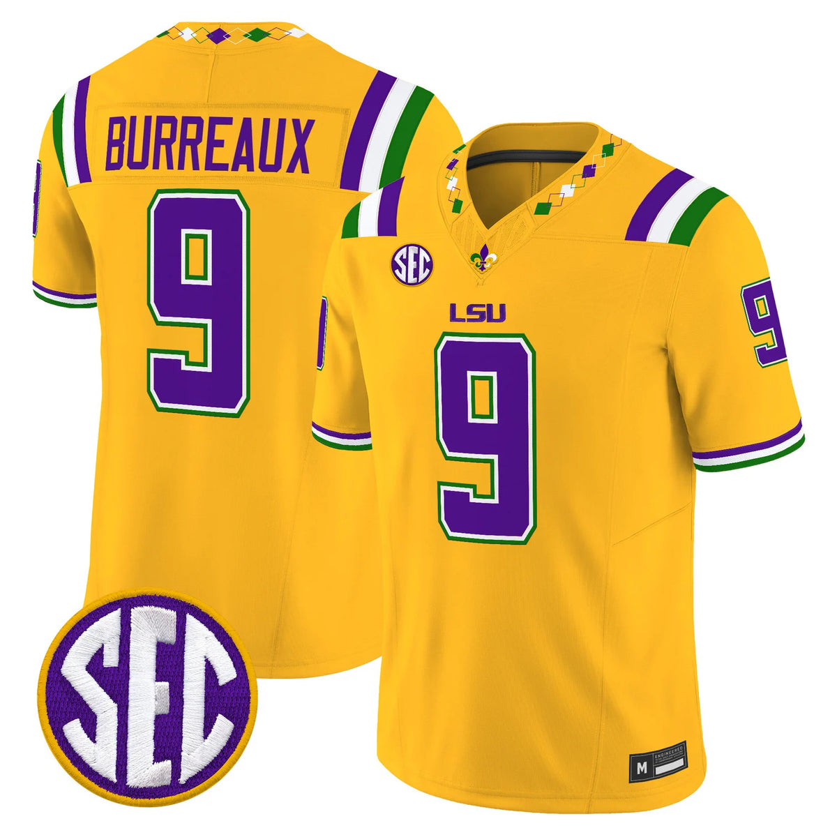 Men's LSU Tigers 2026 "Mardi Gras Edition" Vapor Limited Jersey - All Stitched