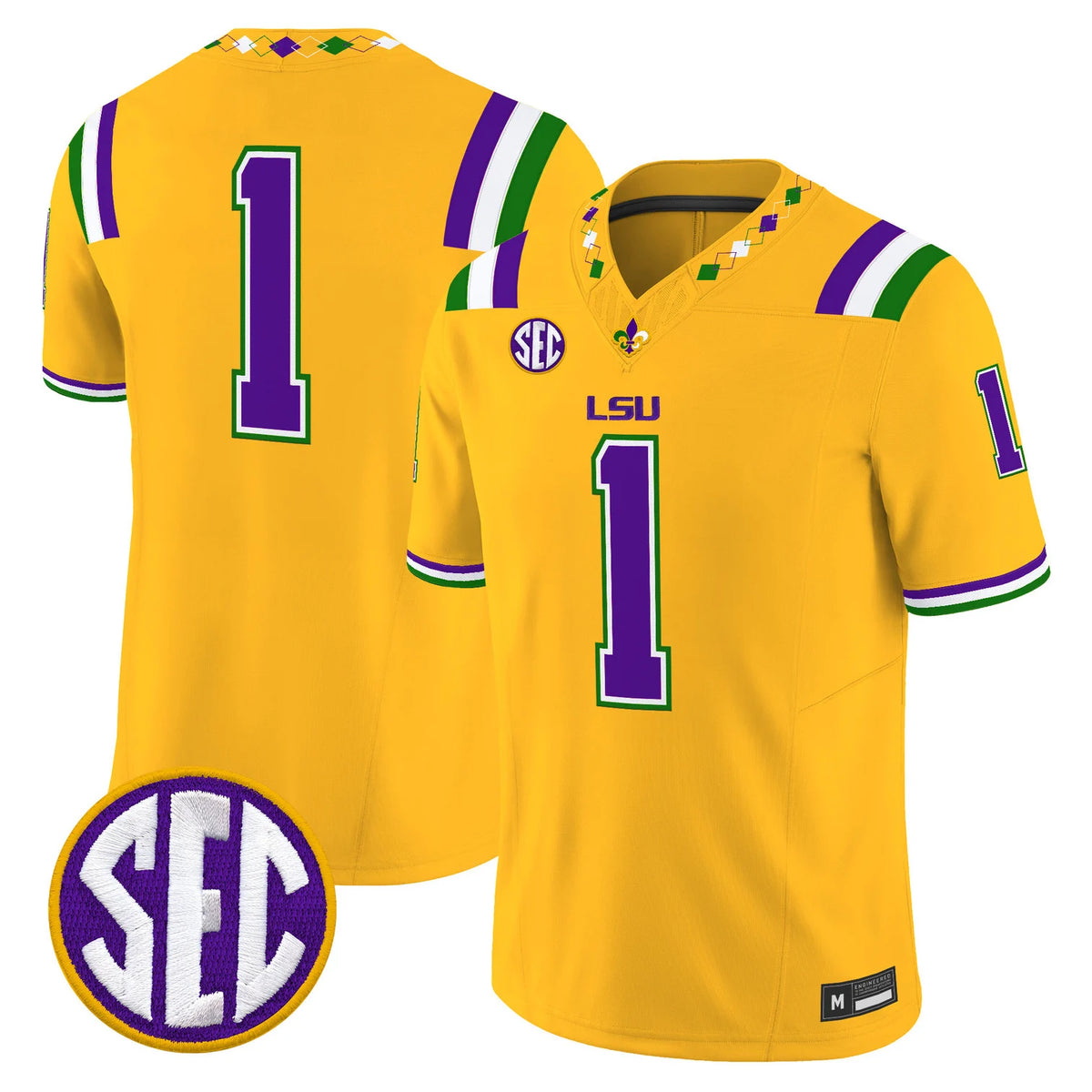 Men's LSU Tigers 2026 "Mardi Gras Edition" Vapor Limited Jersey - All Stitched