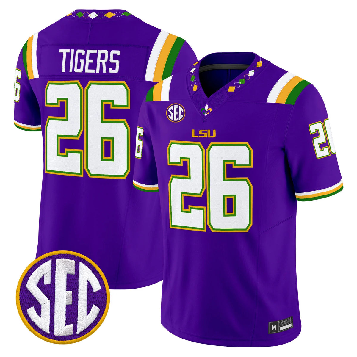 Men's LSU Tigers 2026 "Mardi Gras Edition" Vapor Limited Jersey - All Stitched