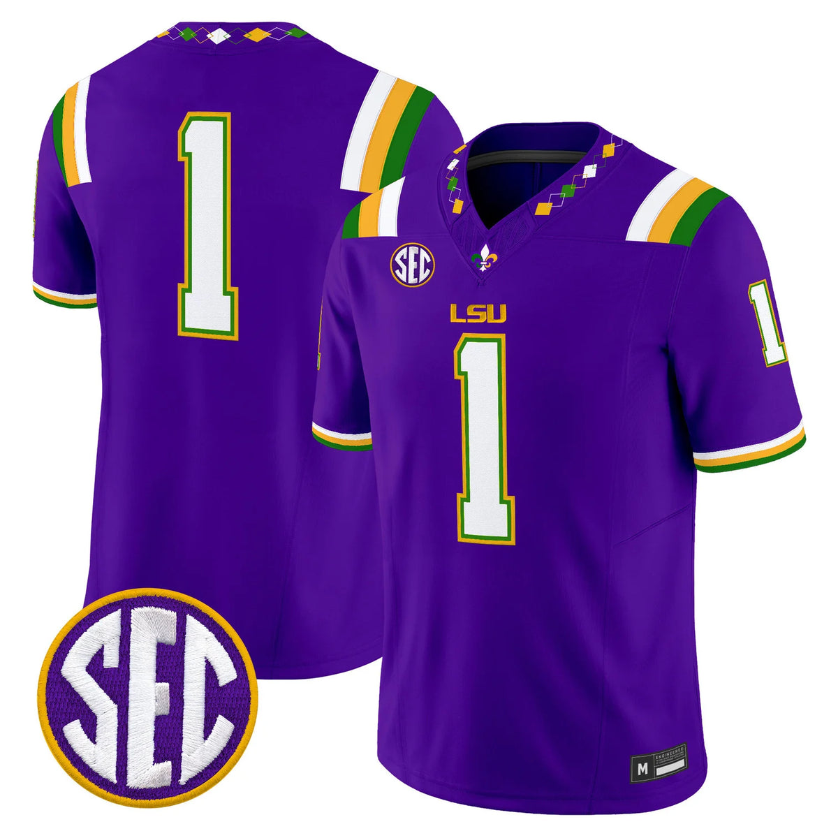 Men's LSU Tigers 2026 "Mardi Gras Edition" Vapor Limited Jersey - All Stitched