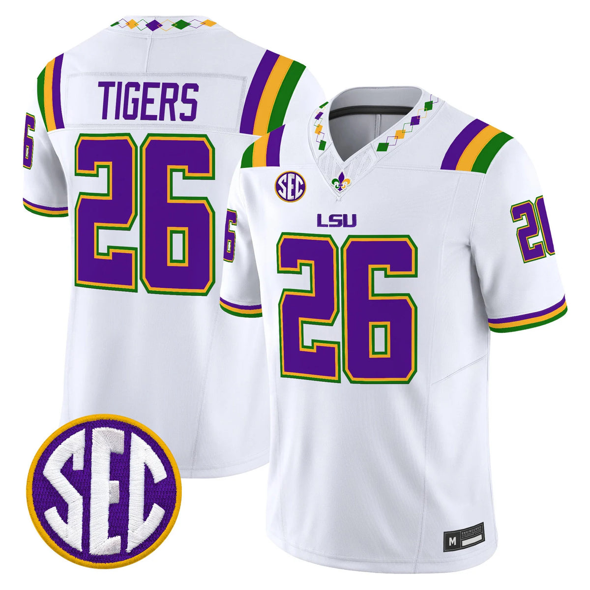 Men's LSU Tigers 2026 "Mardi Gras Edition" Vapor Limited Jersey - All Stitched