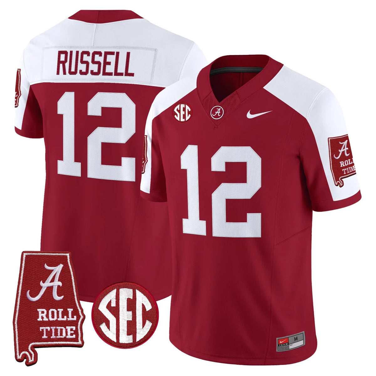 Men's Alabama Crimson Tide 2026 Vapor Limited Jersey - Alabama Map - All Stitched