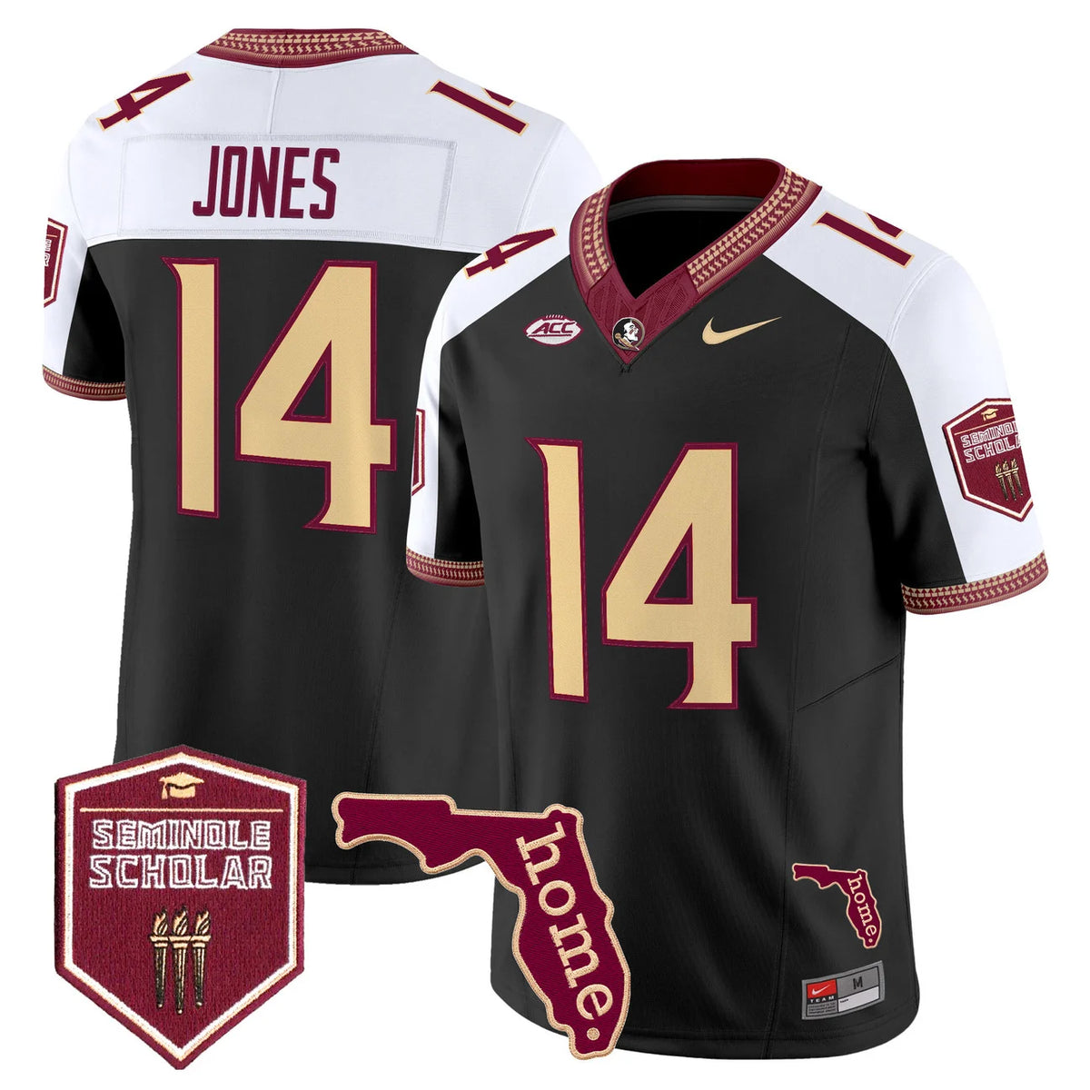 Men's Florida State Seminoles 2026 Seminole Scholar Patch Vapor Limited Jersey - All Stitched