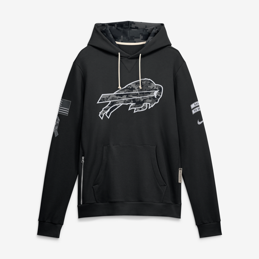 Men's Buffalo Bills Black 2026 Salute to Service Sideline Dri-FIT Pullover Hoodie - image 1