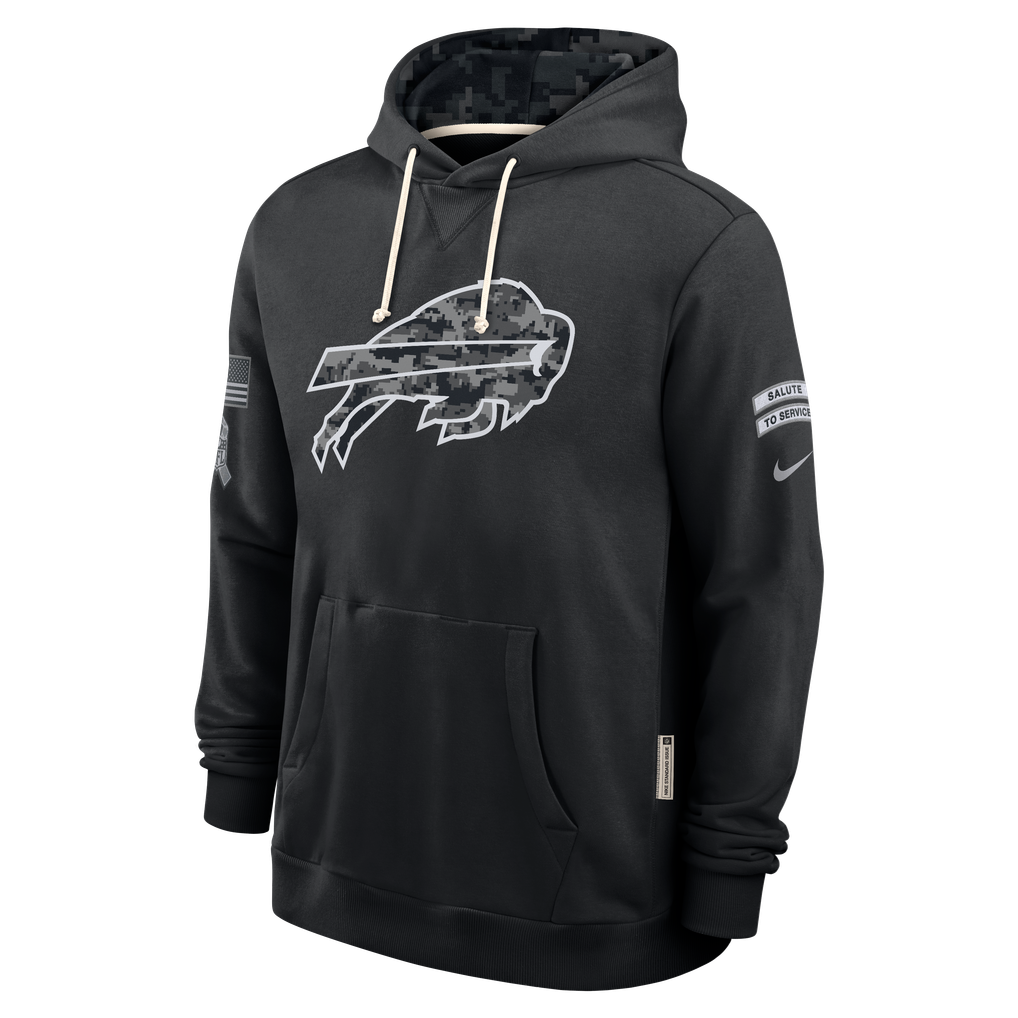 Men's Buffalo Bills Black 2026 Salute to Service Sideline Dri-FIT Pullover Hoodie - image 3