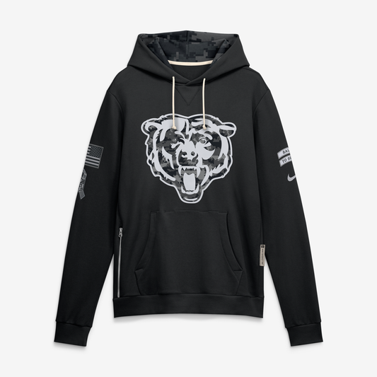 Men's Chicago Bears Black 2026 Salute to Service Sideline Dri-FIT Pullover Hoodie - image 1