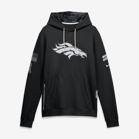 Men's Denver Broncos Black 2026 Salute to Service Sideline Dri-FIT Pullover Hoodie - image 1