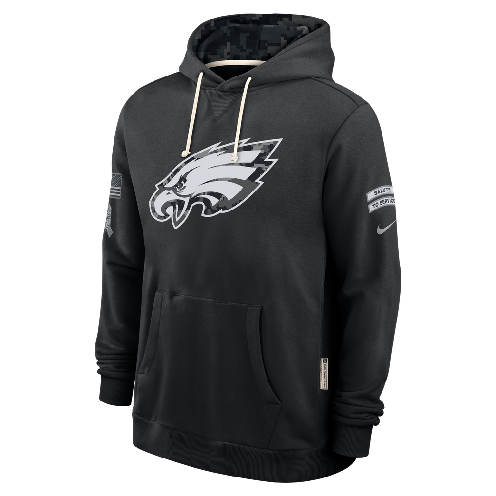 Men's Philadelphia Eagles Black 2026 Salute to Service Sideline Dri-FIT Pullover Hoodie - image 3
