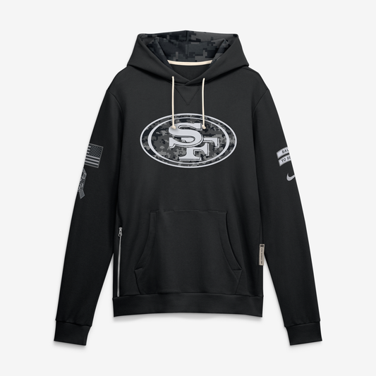 Men's San Francisco 49ers Black 2026 Salute to Service Sideline Dri-FIT Pullover Hoodie - image 1