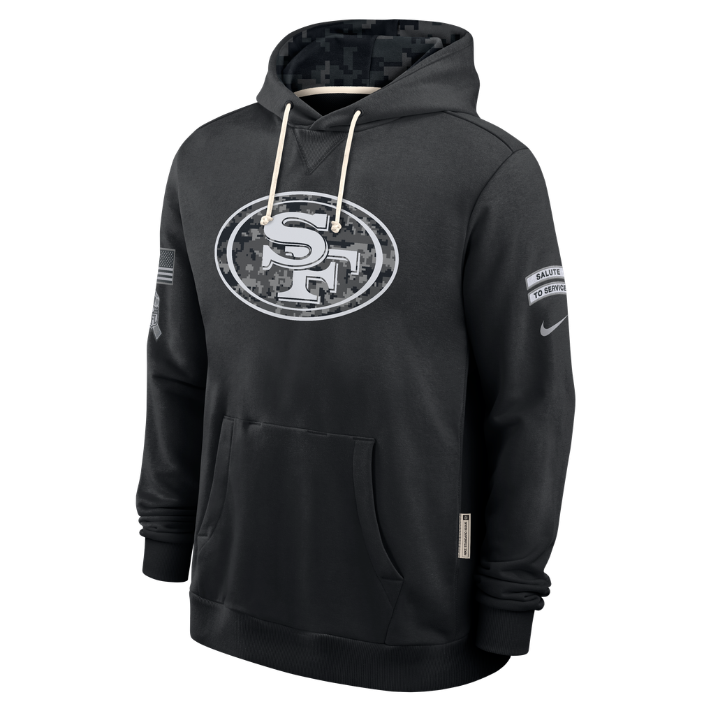 Men's San Francisco 49ers Black 2026 Salute to Service Sideline Dri-FIT Pullover Hoodie - image 3