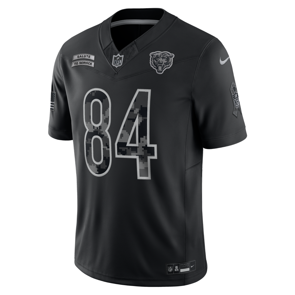 Men's Chicago Bears Colston Loveland Black 2026 Salute to Service Stitched Limited Jersey - image 2