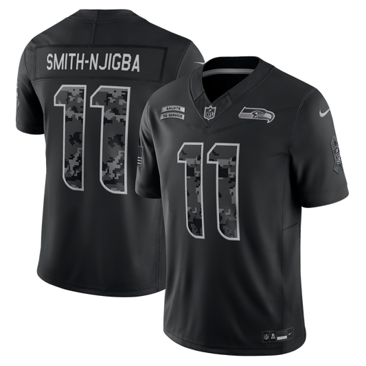 Men's Seattle Seahawks Jaxon Smith-Njigba Black 2026 Salute to Service Stitched Limited Jersey - image 1